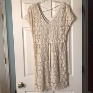Willow & Clay cream lace dress